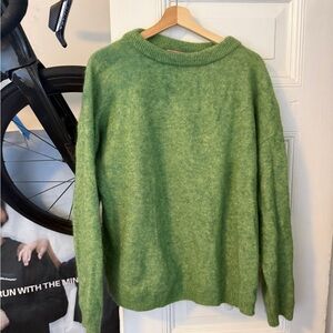 Acne Soft Green Crewneck Sweater